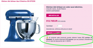 Kitchen Aid azul electrico Enjuliana