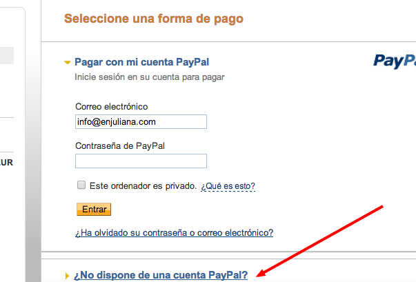 Pagar con mi cuenta PayPal   PayPal