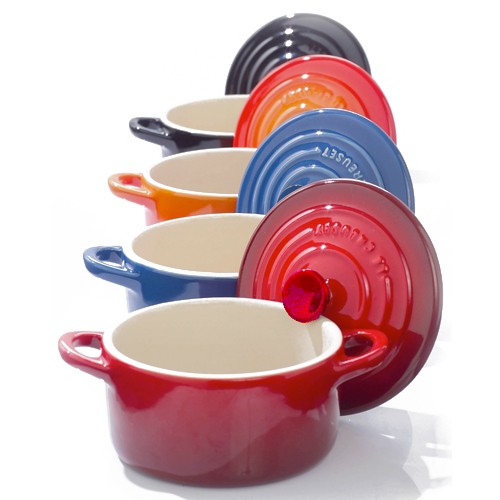 set 4 mini cocottes le creuset